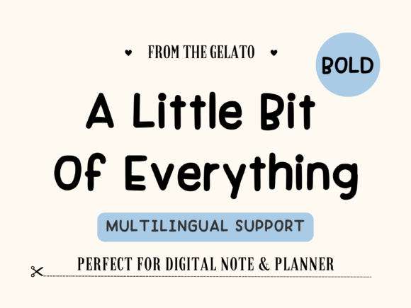 A Little Bit of Everything Font for Handmade Branding