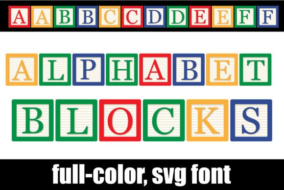 Alphabet Blocks: Whimsical Color Fonts for Playful Web Design