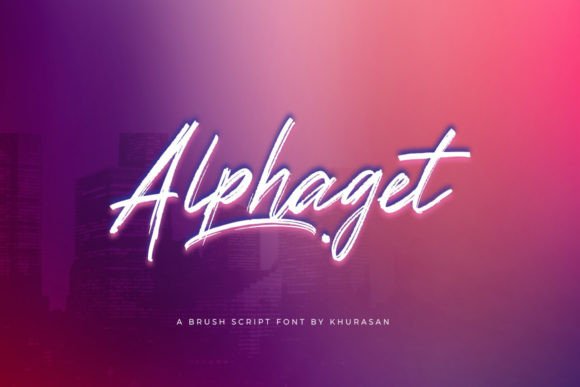 Alphaget: A Modern Brush Script Font for Professional Branding