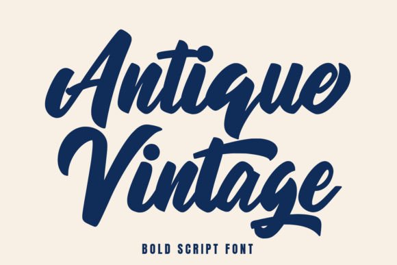 Antique Vintage: The Brush Script Font for Editorial Design