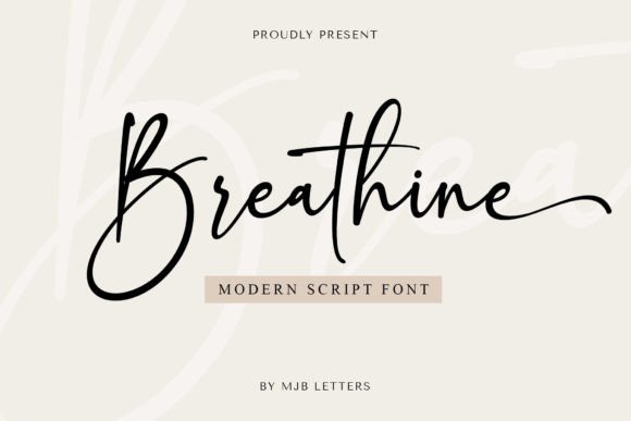 Breathine: The Magical Script Font for Elegant Digital Brands