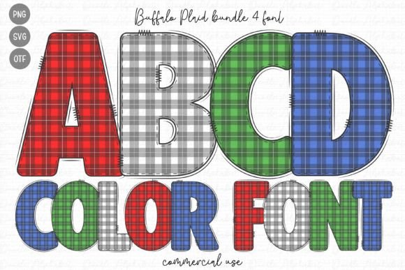 Buffalo Plaid: The Festive Color Font for Handmade Christmas Crafts