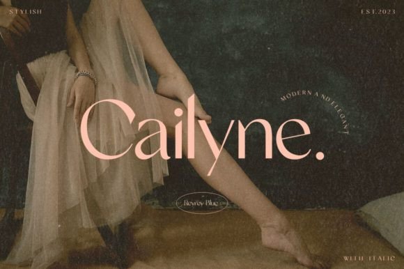 Cailyne Typeface for Modern Handmade Labels and Branding