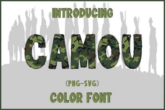 Camou: The Bold Military Camouflage Font for Standout Designs