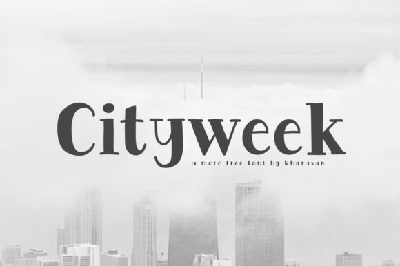Cityweek: A Modern Serif Typeface for Editorial Design