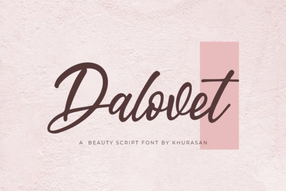 Dalovet: A Modern Script Typeface for Editorial Excellence