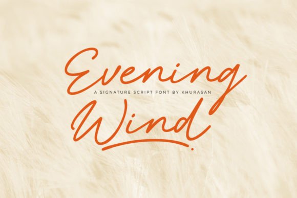Evening Wind Typeface: Elevate Your Brand with Elegant Script