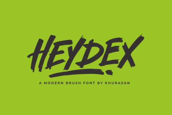 Heydex: A Modern Bold Brush Font for Creative Branding