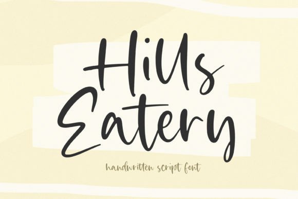 Hills Eatery: A Timeless Handwritten Typeface for Editorial Design