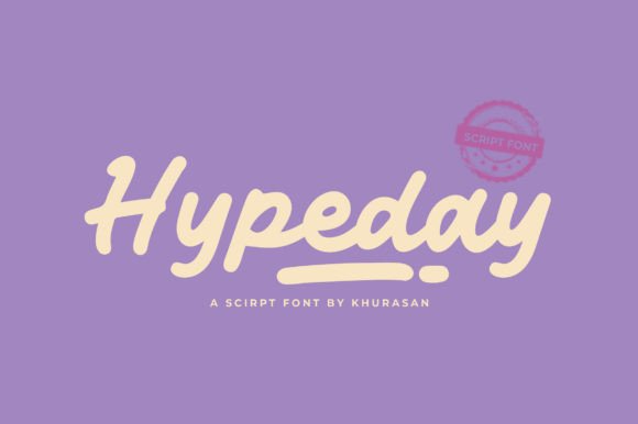Hypeday: The Bold Script Font for Modern Branding