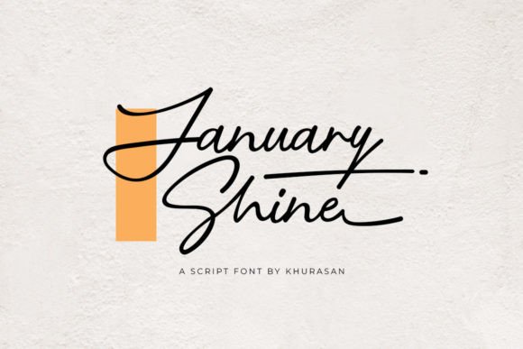 January Shine: The Modern Script Typeface for Polished Branding
