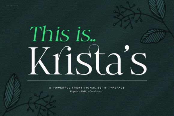Krista s: The Elegant Serif Font for Boutique Branding