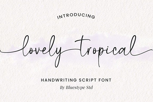 Lovely Tropical: A Script Handwritten Font Review for Elegant Branding