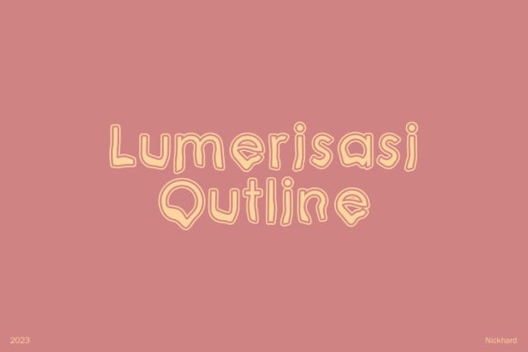 Lumerisasi Outline: The Whimsical Script Handwritten Font for Makers