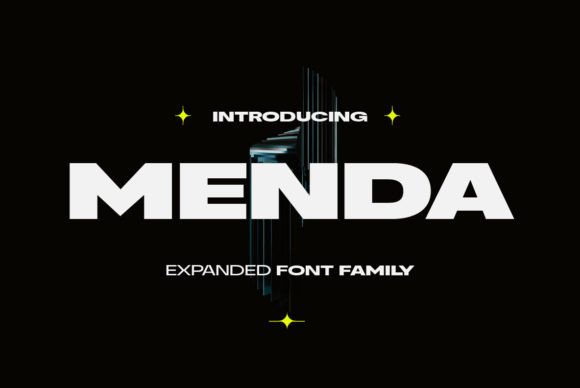 Menda Typeface: Bold Design for Handmade Creators
