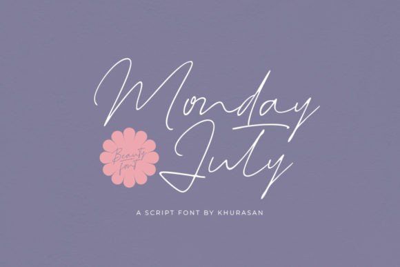 Monday July: A Modern Script Typeface for Crafters