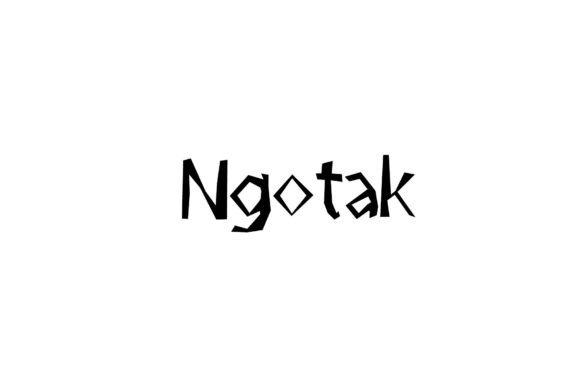 Ngotak: The Quirky Script Font for Campaigns That Demand Attention