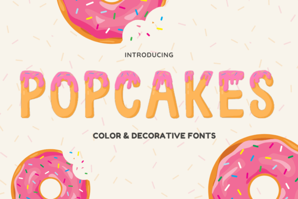 Popcakes: A Playful Color Font for Modern Brand Identity