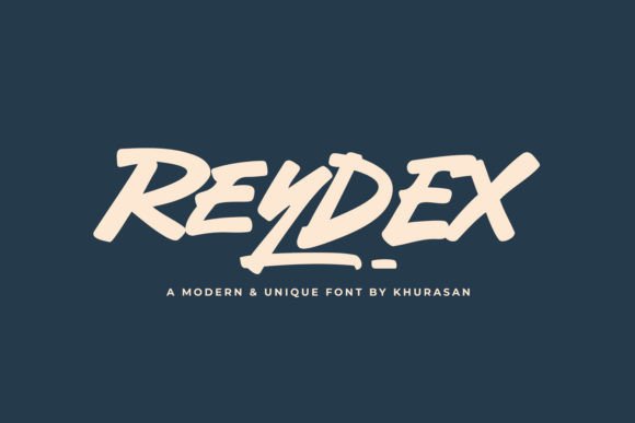 Reydex: The Bold Brush Typeface for Modern Digital Brands