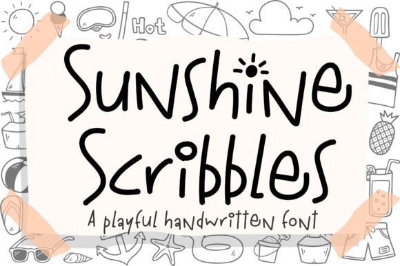 Sunshine Scribbles: A Playful Typeface for Modern Web Design