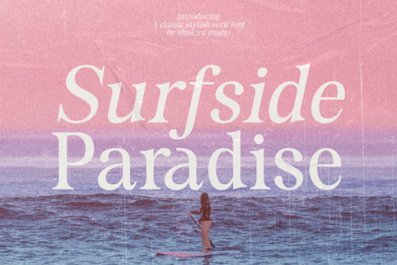 Surfside Paradise: A Premium Serif Typeface for Elegant Web Design
