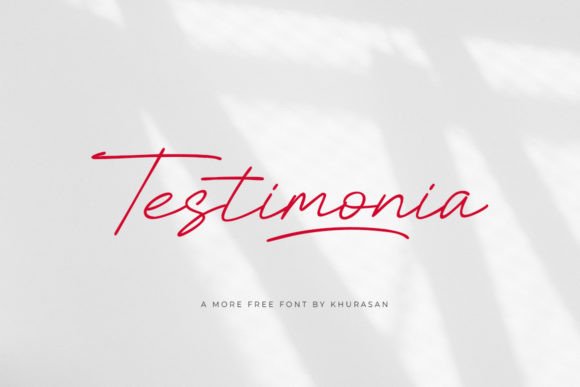 Testimonia: The Modern Script Font for Scroll-Stopping Designs