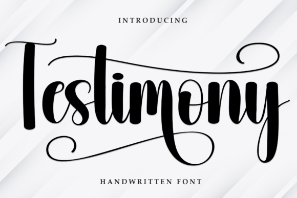 Testimony: The Perfect Handwritten Font for Creative Sellers