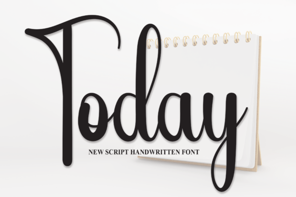 Today Font: A Sweet Handwritten Typeface for Branding Projects
