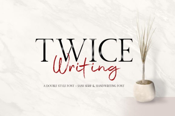 Twice Writing: The Perfect Duo Font for Handmade Creators