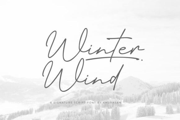 Winter Wind Typeface for Elegant Handmade Branding