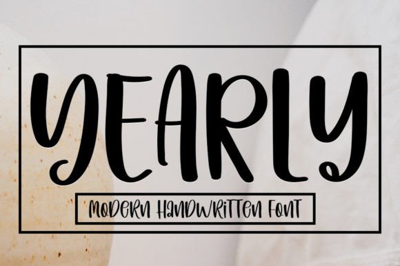 Yearly: A Handwritten Typeface for Modern Editorial Design