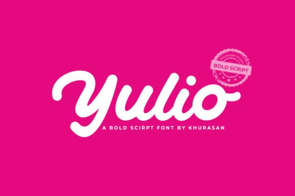 Yulio: A Bold Script Typeface for Modern Web Design