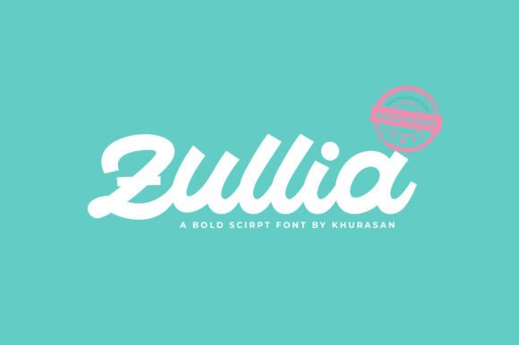 Zullia: The Bold Script Typeface for High-Impact Campaigns